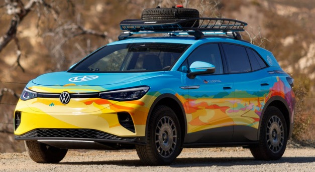 VW új elektromos versenyautója Nevadai sivatagban